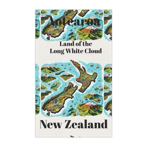 Land of the Long White Cloud Tea Towel