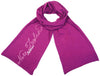 Merino Scarf: Magenta with NZ Script Design