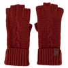 Designer Fingerless Gloves with Matching Knitted Headband