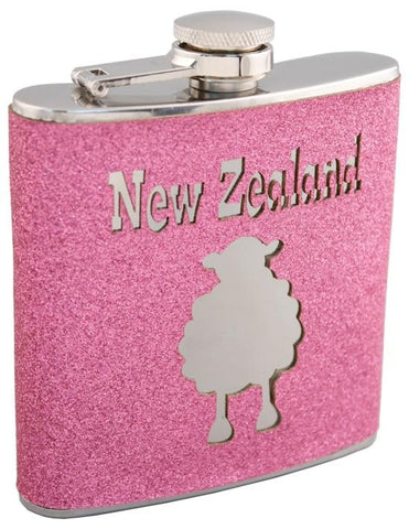 Sheep Glitter Hip Flask