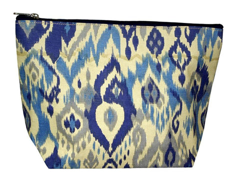 Ikat Blue Toiletry Bag