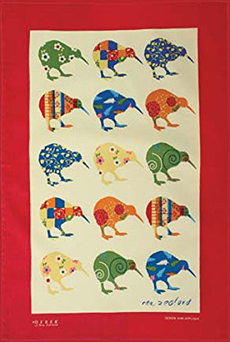 Kiwi Appliqué Tea Towel