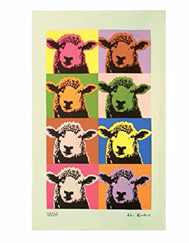 Pop Art Sheep Tea Towel